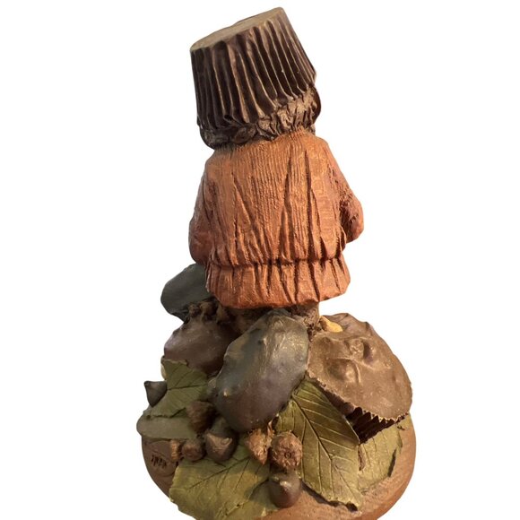 Vtg 2 Tom Clark Gnome Figurines Candy Chip 1985 Numbered Signed Estate Pecan - Picture 4 of 12
